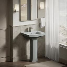 Archer 24'' rectangular pedestal bathroom sink - image 4