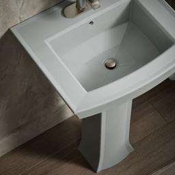 Archer 24'' rectangular pedestal bathroom sink - image 6