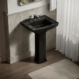 Archer 24'' rectangular pedestal bathroom sink - image 2