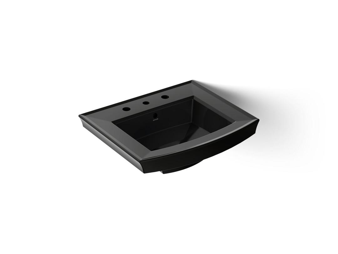 Archer 24'' rectangular pedestal bathroom sink by Kohler
