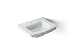 Archer 24'' rectangular pedestal bathroom sink - image 1