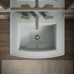 Archer 24'' rectangular pedestal bathroom sink - image 9