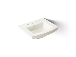 Archer 24'' rectangular pedestal bathroom sink - image 1