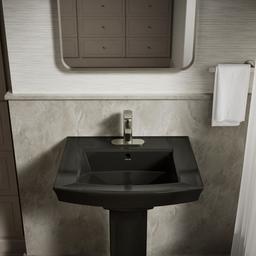 Archer 24'' rectangular pedestal bathroom sink - image 8