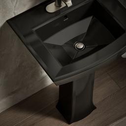 Archer 24'' rectangular pedestal bathroom sink - image 6