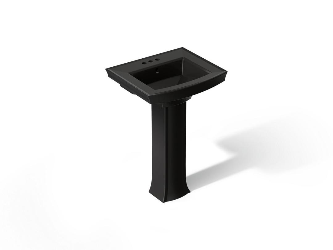 Archer 24'' rectangular pedestal bathroom sink by Kohler
