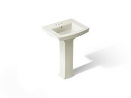 Archer 24'' rectangular pedestal bathroom sink - image 1