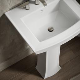 Archer 24'' rectangular pedestal bathroom sink - image 6
