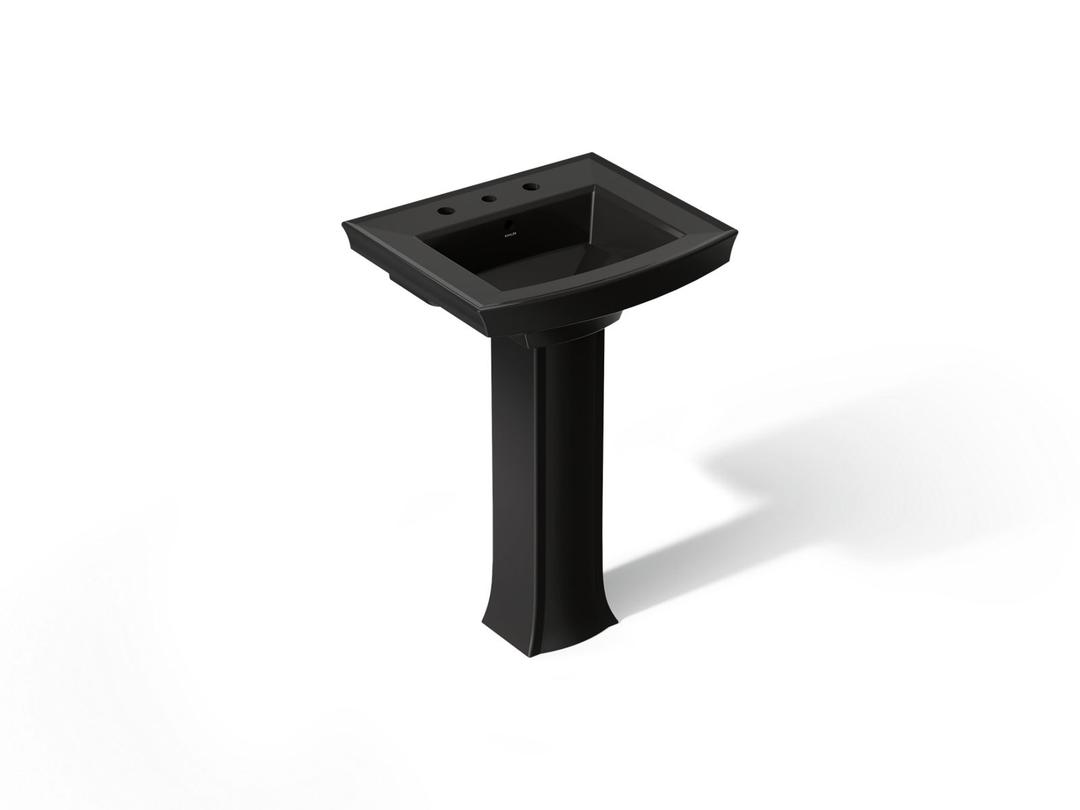 Archer 24'' rectangular pedestal bathroom sink by Kohler