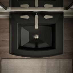 Archer 24'' rectangular pedestal bathroom sink - image 9