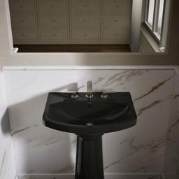 Cimarron 22-3/4'' rectangular pedestal bathroom sink - image 8