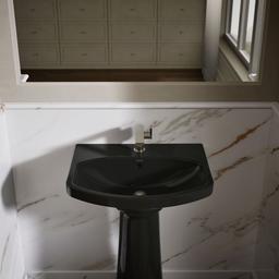 Cimarron 22-3/4'' rectangular pedestal bathroom sink - image 7