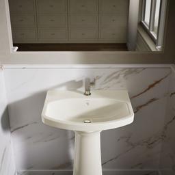 Cimarron 22-3/4'' rectangular pedestal bathroom sink - image 7