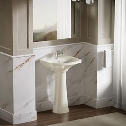 Cimarron 22-3/4'' rectangular pedestal bathroom sink - image 3