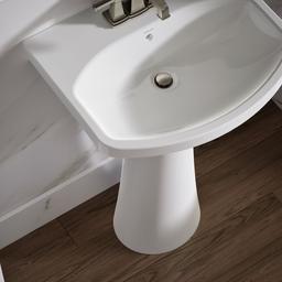 Cimarron 22-3/4'' rectangular pedestal bathroom sink - image 5