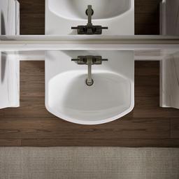 Cimarron 22-3/4'' rectangular pedestal bathroom sink - image 8