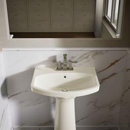 Cimarron 22-3/4'' rectangular pedestal bathroom sink - image 7