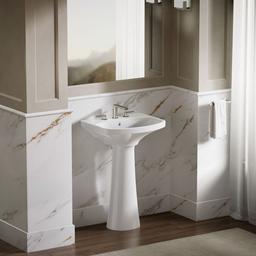 Cimarron 22-3/4'' rectangular pedestal bathroom sink - image 3