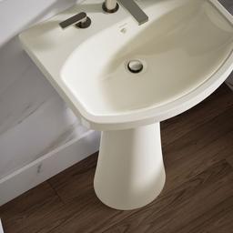 Cimarron 22-3/4'' rectangular pedestal bathroom sink - image 6