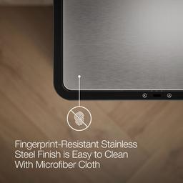 13-gallon touchless stainless steel trash can - image 8