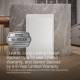 13-gallon touchless stainless steel trash can - image 13