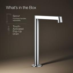 Components Bathroom sink faucet spout with Row design, 1.2 gpm - image 2