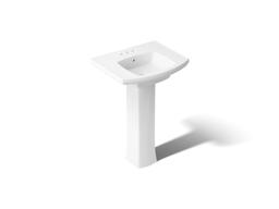 Kohler Kelston 23-3/4'' Rectangular Pedestal Bathroom Sink - White - image 1