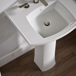 Kelston 23-3/4'' rectangular pedestal bathroom sink - image 5