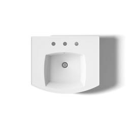 Kelston 23-3/4'' rectangular pedestal bathroom sink - image 10