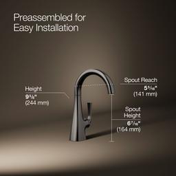 Graze Beverage faucet - Vibrant Titanium - image 2