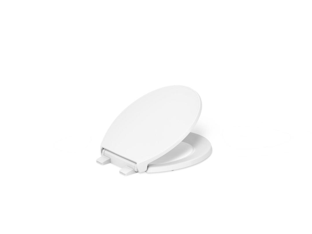 Border ReadyLatch Quiet-CloseE round-front toilet seat with antimicrobial agent by Kohler