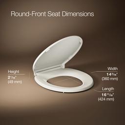 Border ReadyLatch Quiet-CloseE round-front toilet seat with antimicrobial agent - image 3