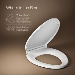 Border ReadyLatch Quiet-CloseE elongated toilet seat with antimicrobial agent - image 6