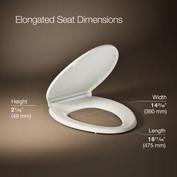 Border ReadyLatch Quiet-CloseE elongated toilet seat with antimicrobial agent - image 3