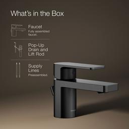 Kohler Parallel Low Single-handle Bathroom Sink Faucet, 1.2 Gpm - Matte Black - image 2