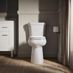 Highline Tall two-piece elongated toilet, 1.28 gpf - White - image 4