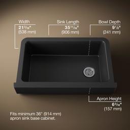 Cairn Undermount single-bowl farmhouse kitchen sink - image 3