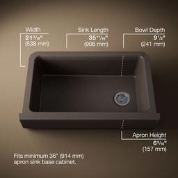 Cairn Undermount single-bowl farmhouse kitchen sink - image 3