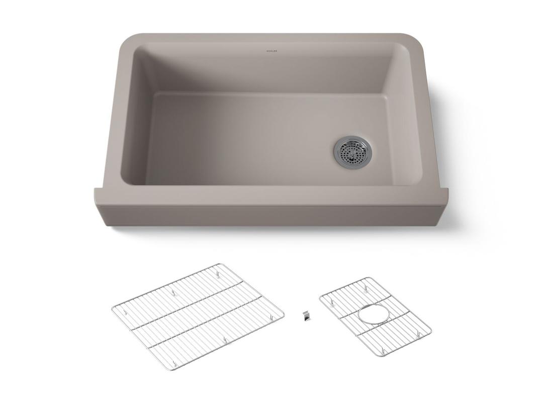 Cairn Undermount single-bowl farmhouse kitchen sink by Kohler