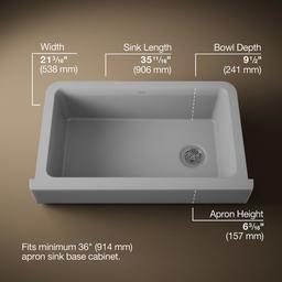 Cairn Undermount single-bowl farmhouse kitchen sink - image 3