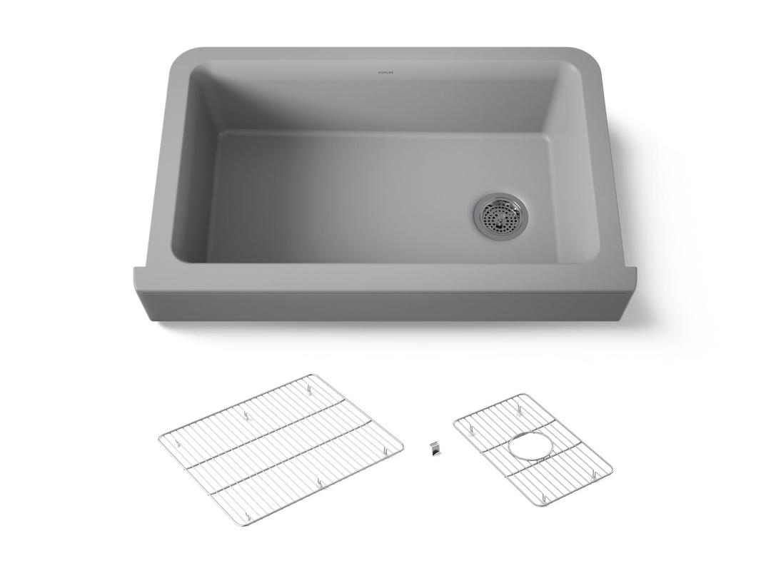 Cairn Undermount single-bowl farmhouse kitchen sink by Kohler