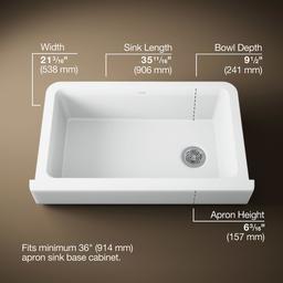 Cairn Undermount single-bowl farmhouse kitchen sink - image 3