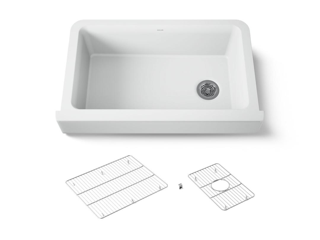 Cairn Undermount single-bowl farmhouse kitchen sink by Kohler