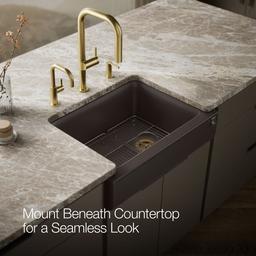 Cairn 29-3/4'' undermount single-bowl farmhouse kitchen sink with short apron - image 8