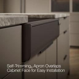 Cairn 29-3/4'' undermount single-bowl farmhouse kitchen sink with short apron - image 6