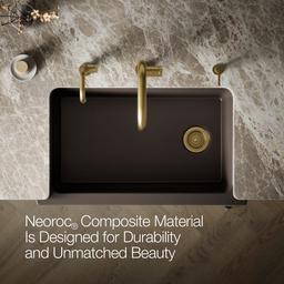 Cairn 34'' undermount single-bowl farmhouse kitchen sink with fluted design - image 4