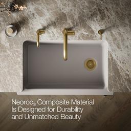 Cairn 34'' undermount single-bowl farmhouse kitchen sink with fluted design - image 5