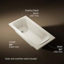 AvecE 60'' x 30'' drop-in bath - image 3