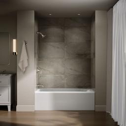 AvecE 60'' x 30'' alcove bath, left drain - image 4