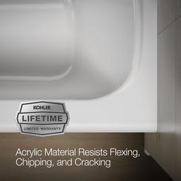 AvecE 60'' x 30'' alcove bath, left drain - image 9